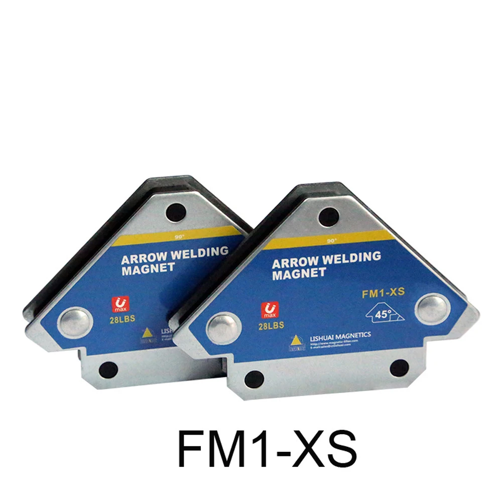 

FM1-XS 4 Pcs Magnetic Welding Fixer 45° 90° 135° Multi-angle Magnet Weld Positioner Ferrite Auxiliary Locator Tools