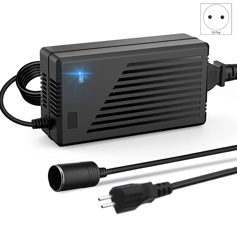 

12V 15A 180W Car Power Adapter Converter 230V To12V Voltage Converter with Cigarette- Lighter Socket EU Plug