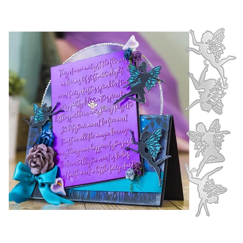 Ангел комбинация ремесло металлическая рамка шаблоны Скрапбукинг тиснение