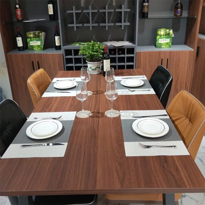 

4/6/8 Pcs/lot Placemat Fashion PVC Dining Table Mat Disc Pads Bowl Pad Coasters Waterproof Table Cloth Pad Slip-resistant Mat