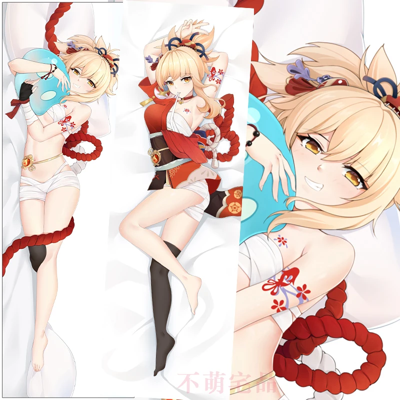 

Anime Genshin Impact Naganohara Yoimiya Cosplay Dakimakura Hugging Body Pillow Case Otaku Pillowcase Cushion Cover Gifts BMZP