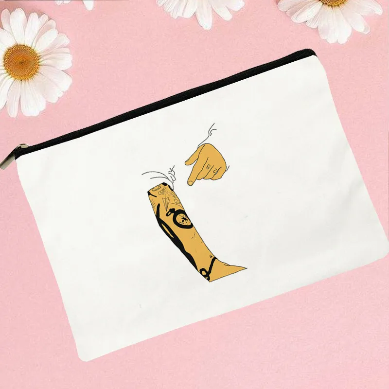 

Women A number arm Printed Make up bag Fashion Women Cosmetics Organizer Bag for Travel Colorful Storage Bag for Lady Bag