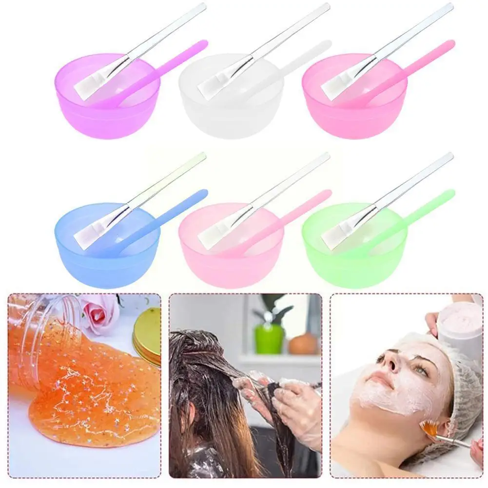 

3PCS Facial Mask set Mixing Bowl Set Diy Facemask Mixing Mask Silicon Spoon Facial With Tool Mask Facial Stick Kit Brush Bo J5Q8