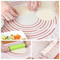 red silicone tumbling cutting mat baking mat pastry board cake kneading dough mat pastry