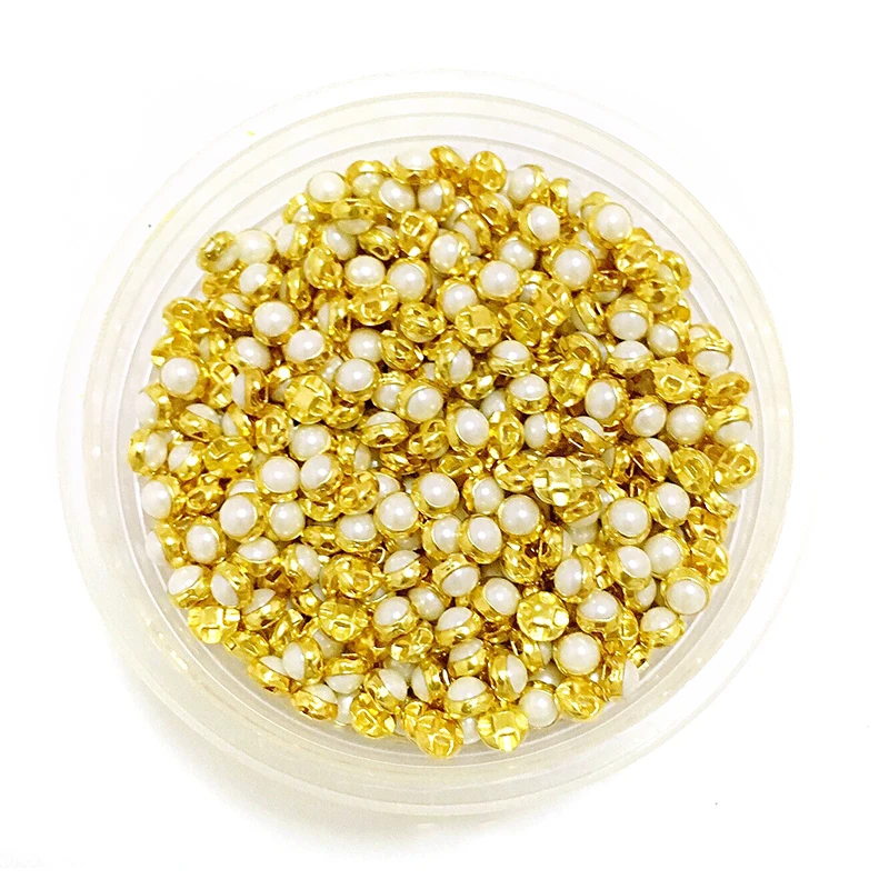 100 шт 4 мм 5 жемчужные пуговицы супер маленькая кукла с жемчужной пряжкой