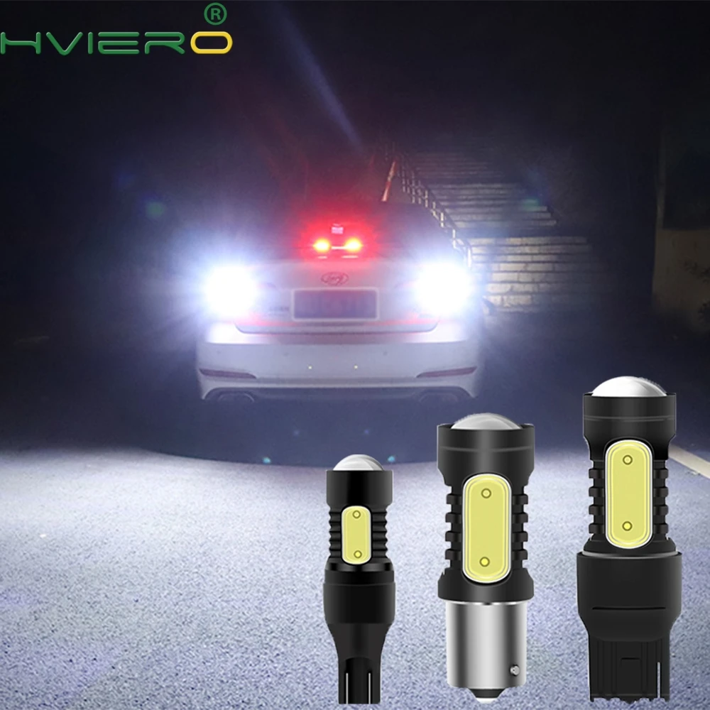 T15 W16W 1156 BA15S обратный светильник лампы 2835 15SMD 21SMD 27SMD 30SMD COB резервный стояночный светильник авто светодиодные лампы пламя лампы Cob Led