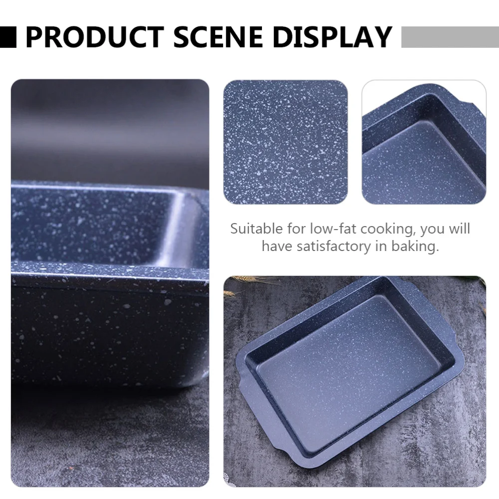

Carbon Steel Rectangle Bakeware Bake Pan Barbecue Tray Bakeware Accessory