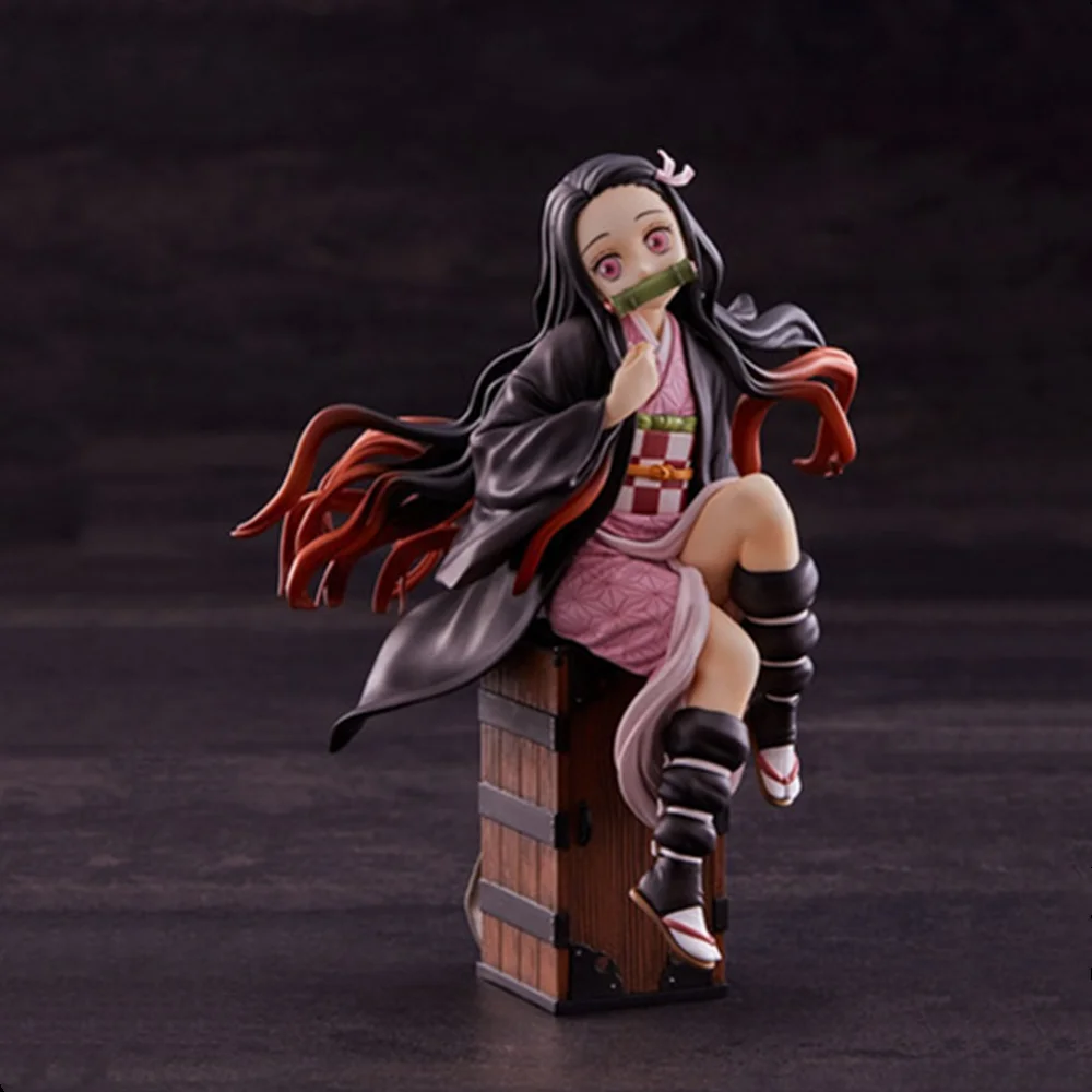 Kimetsu no Yaiba фигурки героев аниме Kamado Tanjirou Nezuko Demon Slayer Zenitsu фигурка коллекционера Рождественская демоническая игрушка кукла