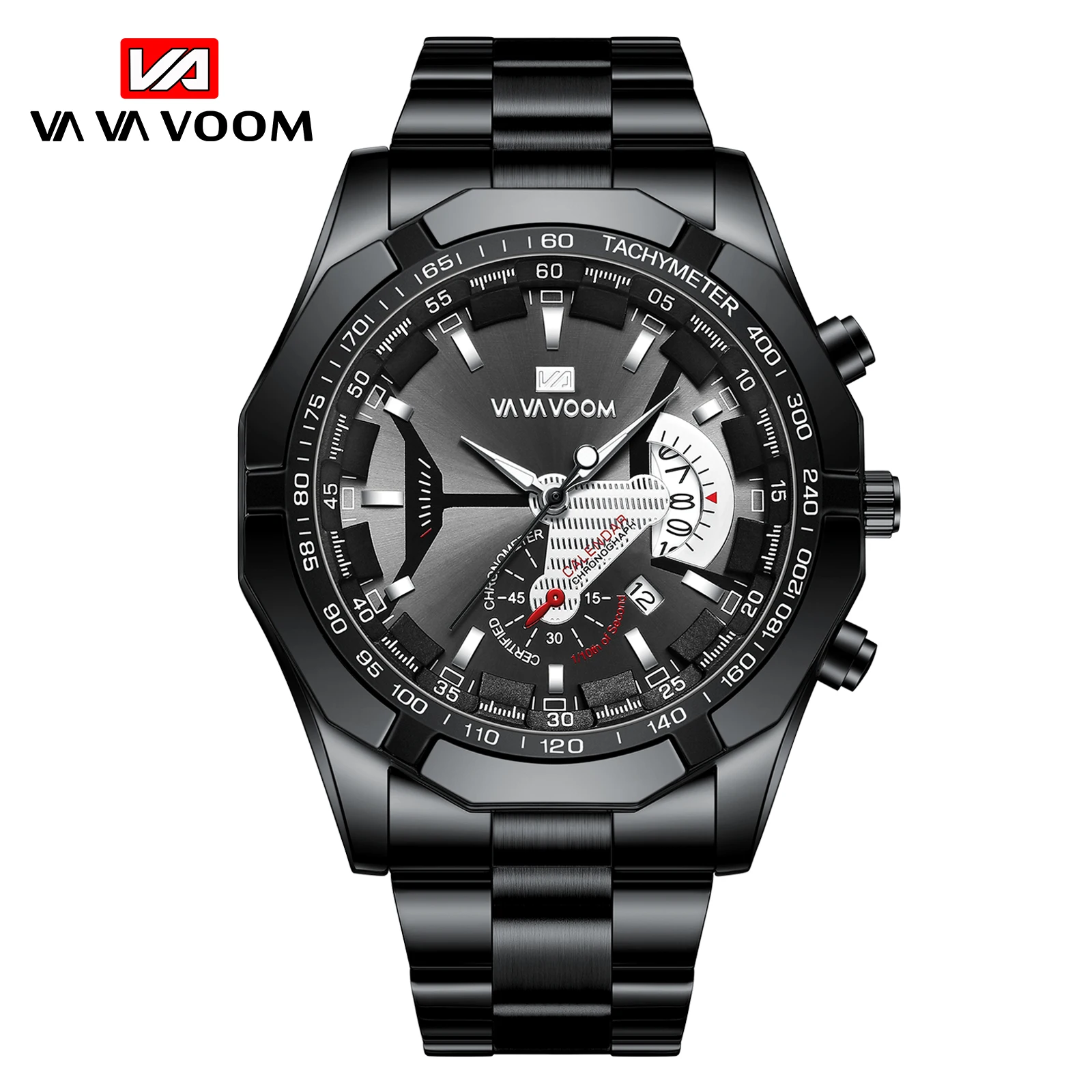 Luxury Famous Men's Sport Military Watch Waterproof Luminous Date Casual Black Full Steel Quartz Business Wrist Watches For Men