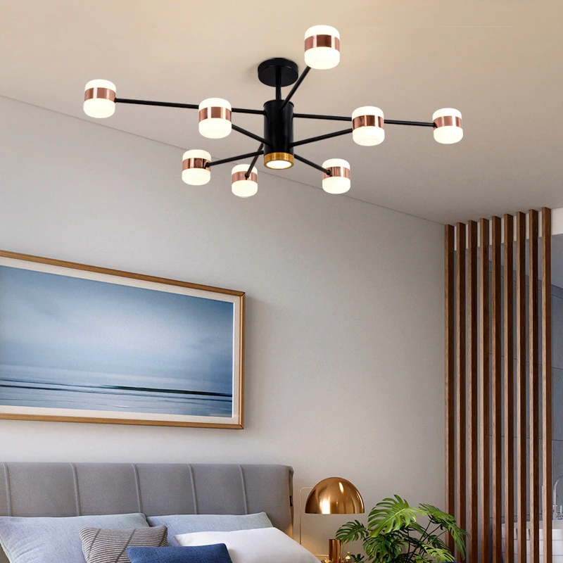 Современный светодиодный люстры потолок скандинавский кулон ламп для Гостиная