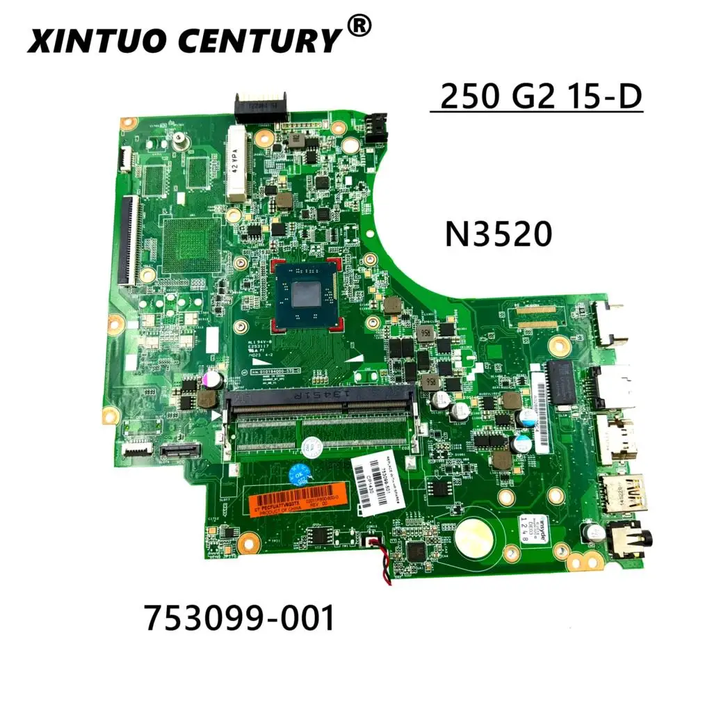 

FOR HP 250 G2 15-D Motherboard N3520 753099-001 753099-501 753099-601 100% Tested working