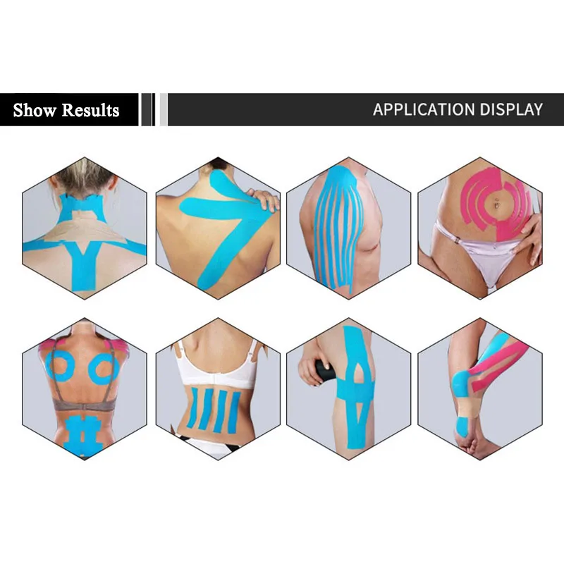 Эластичная Спортивная Кинезиология 5 см x м лента для тренажерного зала фитнеса 7