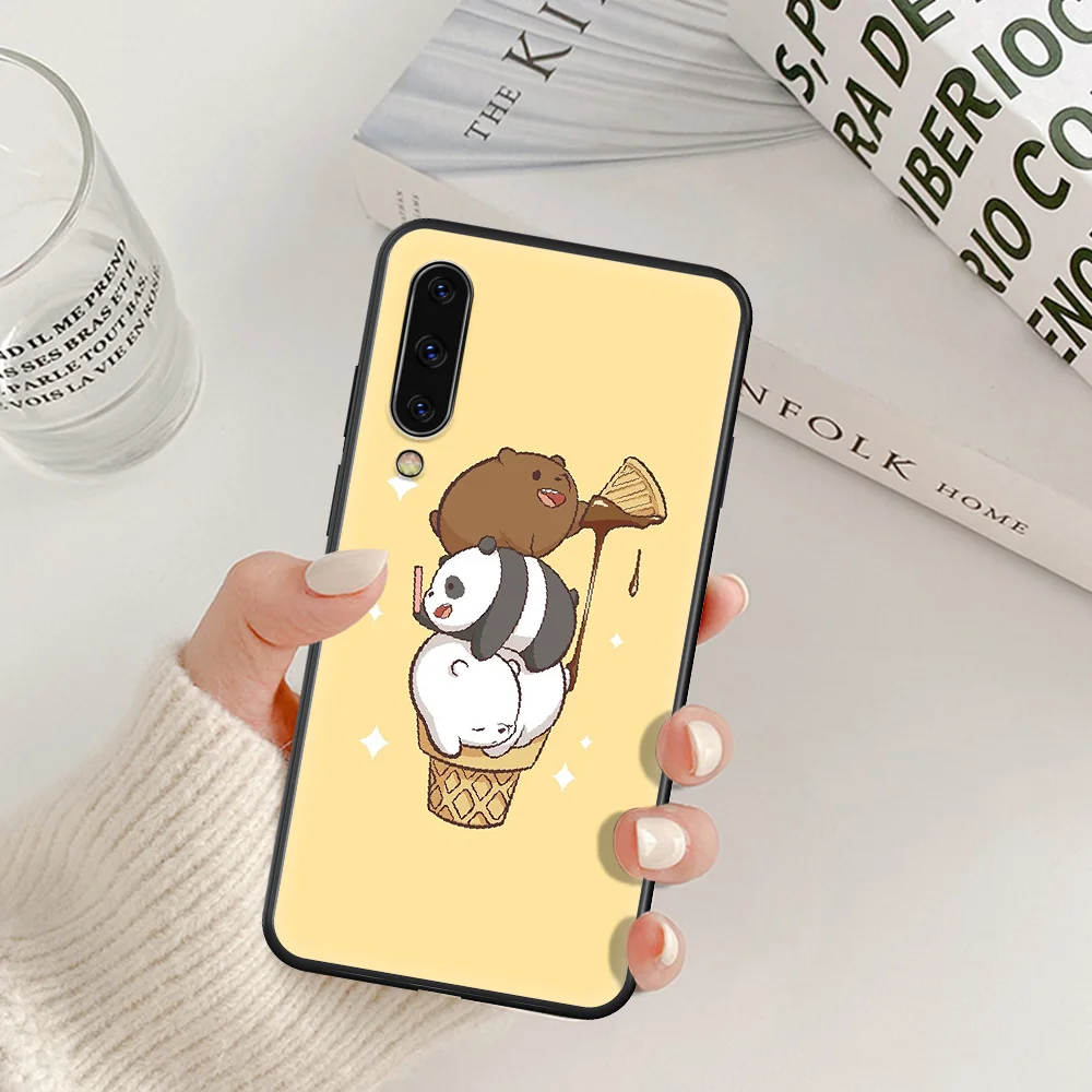 

Cute Funny Bear Cartoon Mom Baby Phone Case For Samsung Galaxy A 5 7 8 10 20 20E 21S 30 30S 40 50 51 70 71 black Coque 3D Funda