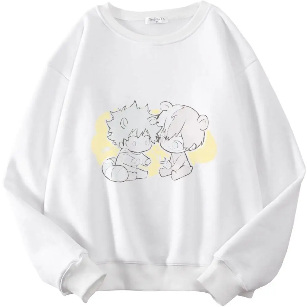 

My Hero Academia Streetwear Sweatshirt Casual Print Ladies Gothic Punk Hoody Harajuku Casual Simple Popular Tops Academy-270