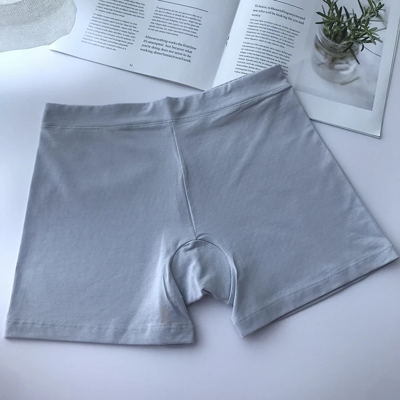 

Трусы-боксеры женские из хлопка и спандекса, эластичные, однотонные, 67070