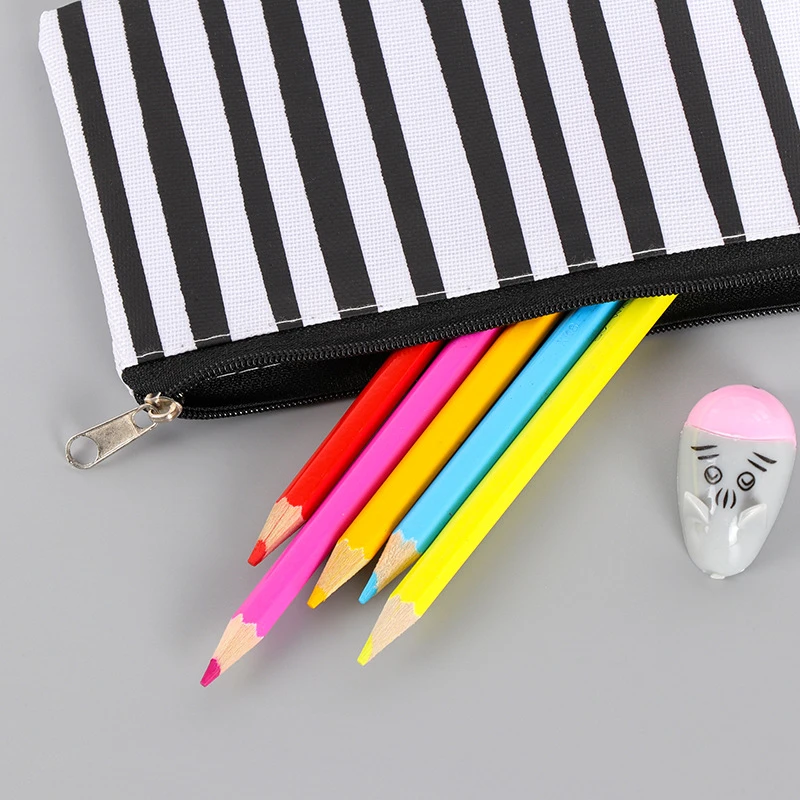 DL Южная Корея канцелярские принадлежности пенал сумка простая Волнистая Полоса