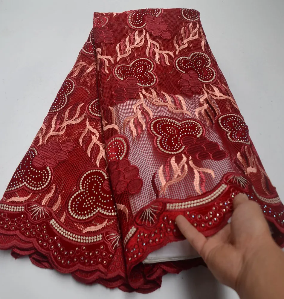 Африканская бархатная кружевная ткань 2019 нигерийские кружевные ткани с вышивкой