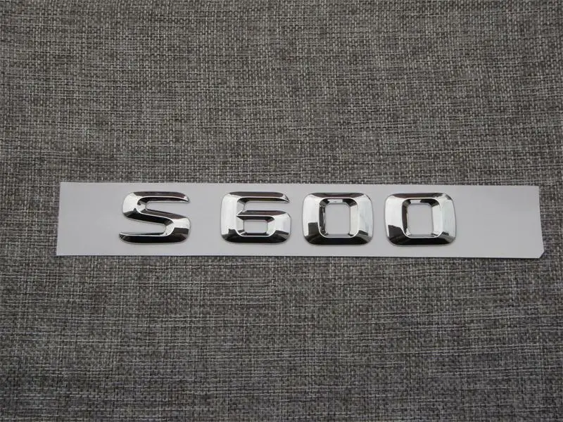 Хромированная наклейка с цифрами и эмблемой багажника для Mercedes S Class S600|Эмблемы| |