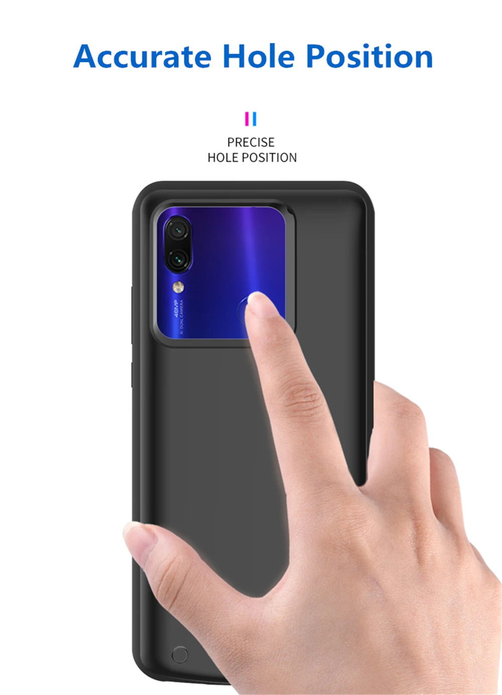 6500 мАч зарядное устройство чехол для Xiaomi Redmi Note 7 Pro резервного питания банк зарядки чехол для Redmi Note 7 Внешний контейнер для аккумуляторных батарей