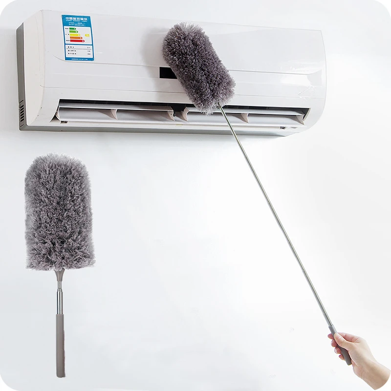 Раздвижная ручная щетка из микрофибры для чистки дома удаления пыли
