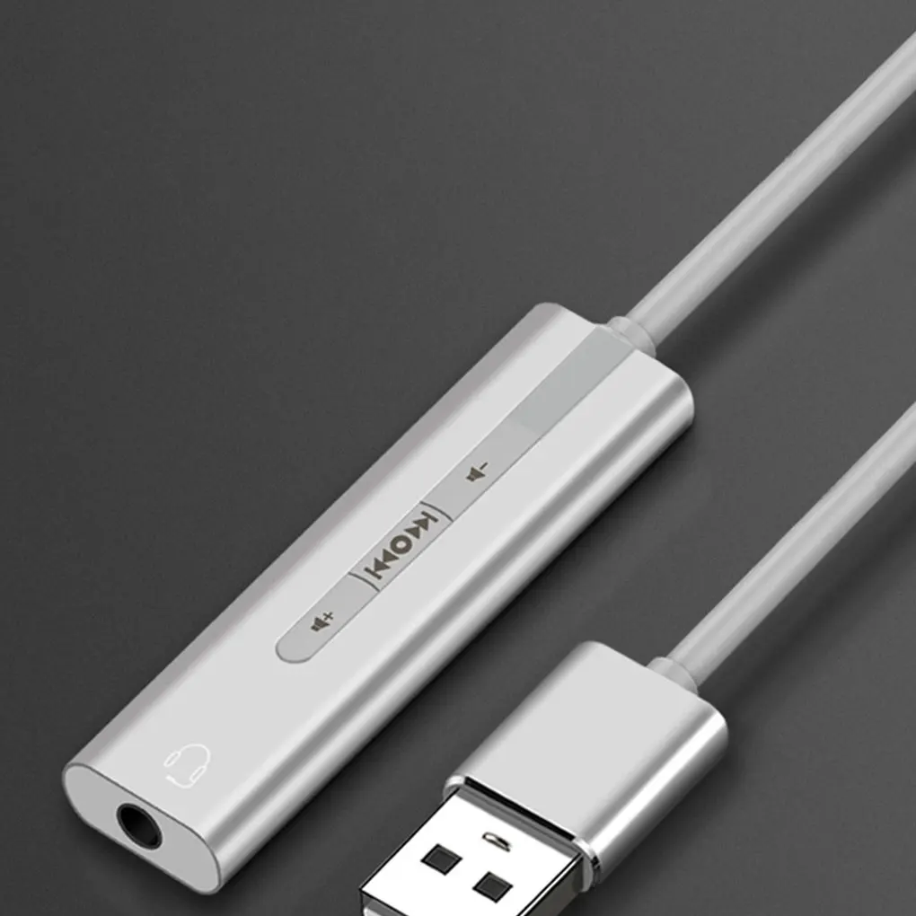 Внешняя звуковая карта USB для ПК ноутбука аудиоконвертер 3 5 мм аудио интерфейс
