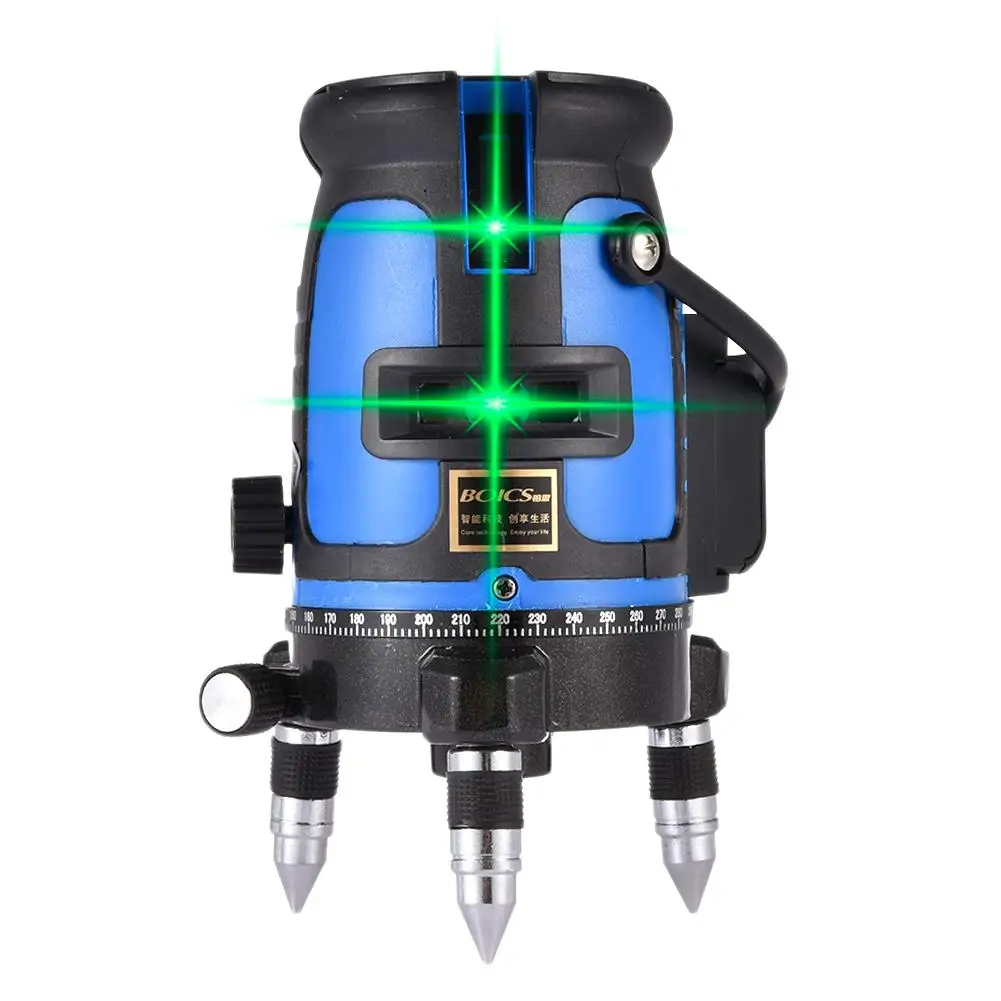 Самонивелирующийся зеленый лазерный уровень 2 линии вилка стандарта США и 3