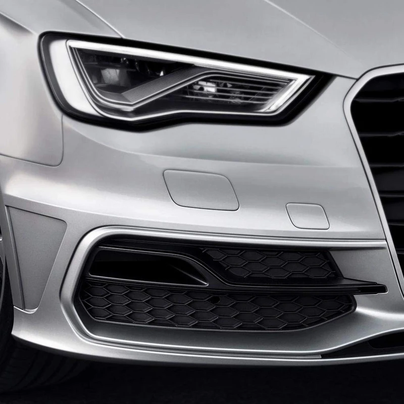 Для S3 Стиль передний бампер противотуманный светильник решетки глянцевый черный