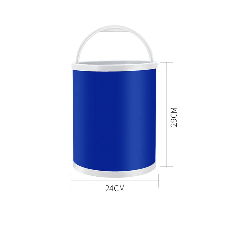 

13L Bucket for Fishing Folding Bucket Car Wash Outdoor Fishing Supplies Square Bathroom Kitchen Camp Bucket