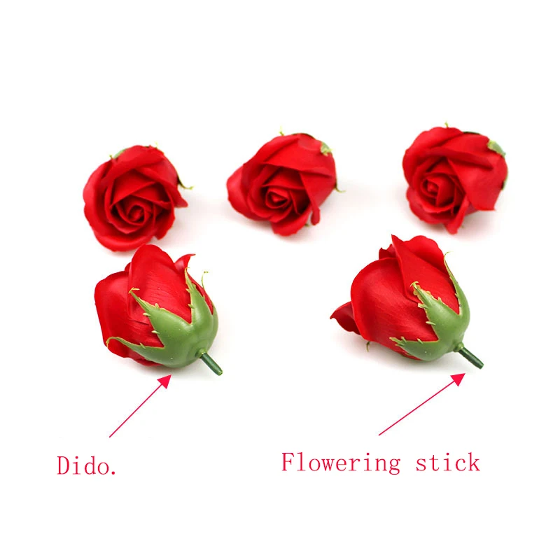 

50Pcs Floral Scented Bath Soap Rose Flower Petals Plant Essential Oil Rose Soap Set Bath Soap Shaped Petals Wedding Party Gifts