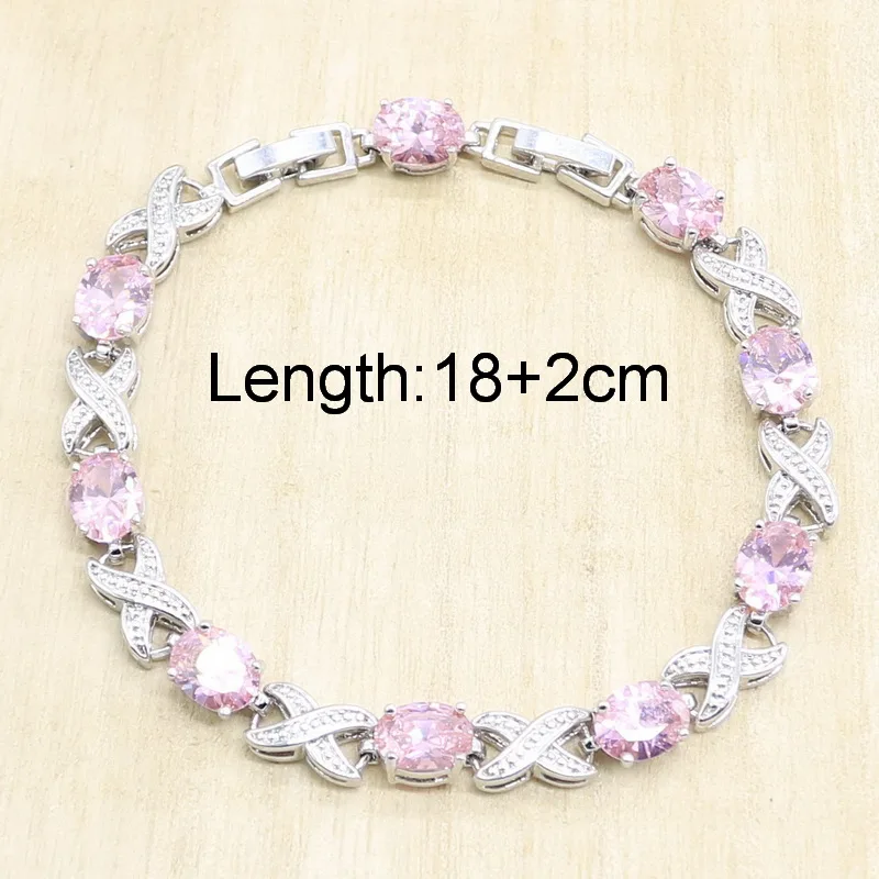 Комплект из колье серёг кольца и браслета серебристого цвета | Украшения