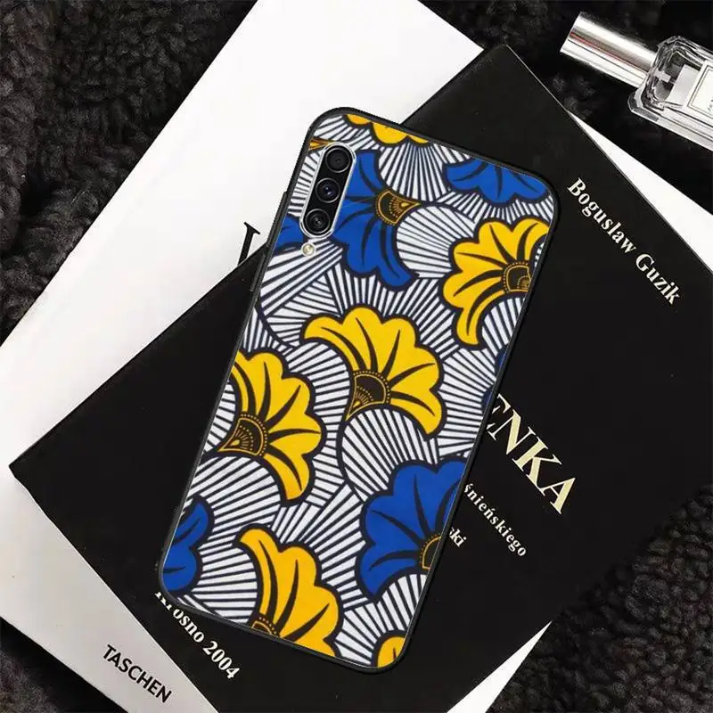 

African fabric print Phone Case For Samsung Galaxy M10 20 30 A 40 50 70 71 6S A2 A6 A9 2018 J7 CORE PLUS STAR S10 5G C8