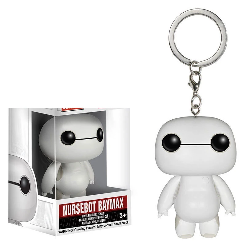 Робот Baymax Карманный Брелок ПВХ фигурка Коллекция Модель игрушки для детей