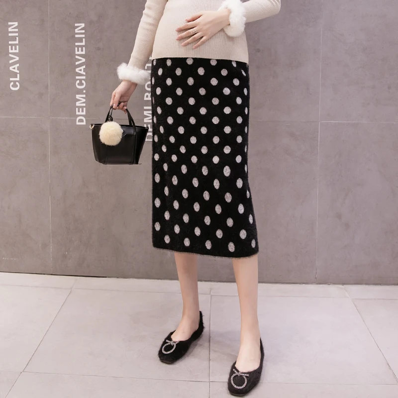 Водонепроницаемые бархатные осенние модные юбки для беременных талии живота