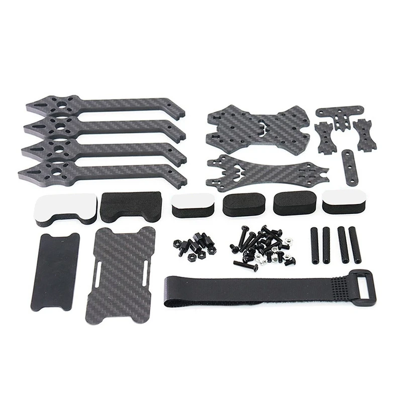 

5Inch Shock Absorption Carbon Fiber Frame Kit Four-Axis Frame 5mm Arm 220MM FPV Crossing Machine