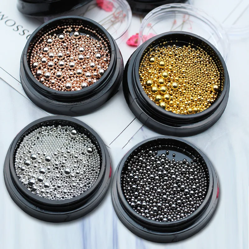TCST-015 Nail Rhinestone Shiny Glass 3D Crystal Mini Small Beads Art Decorations AB DIY Stone Caviar | Красота и здоровье