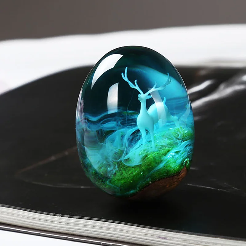 3D трехмерные лесные микро Ландшафтные аксессуары Хрустальный клей самодельные