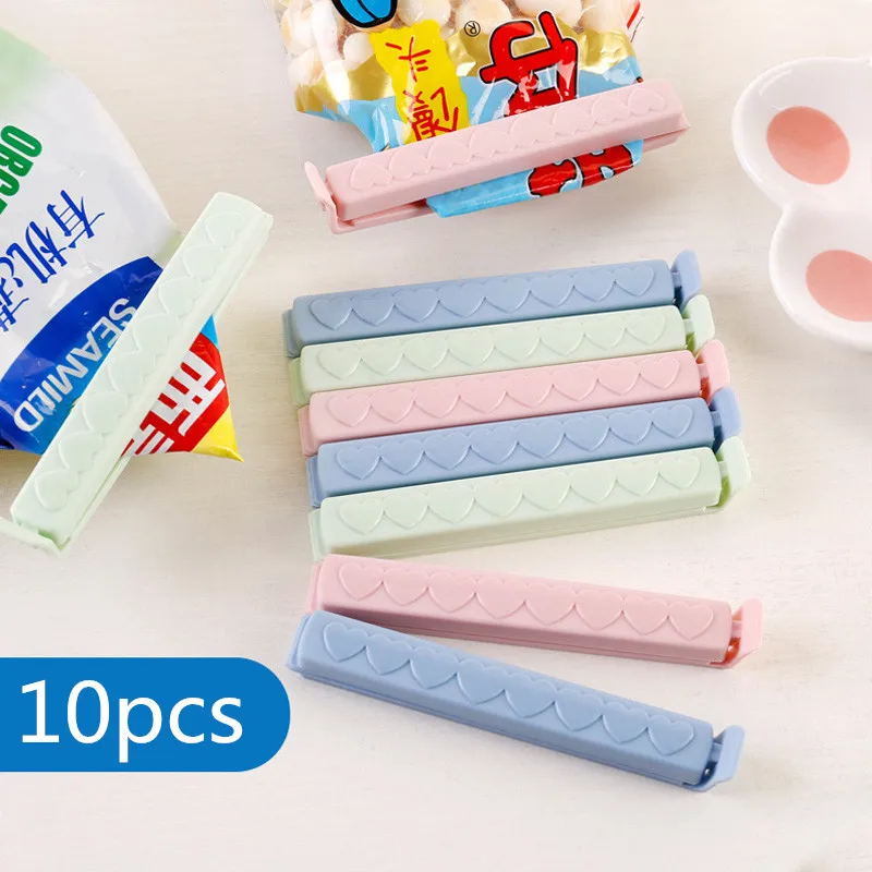 10 шт. зажимы для пакетов сумка хранения свежих продуктов аксессуары кухонных