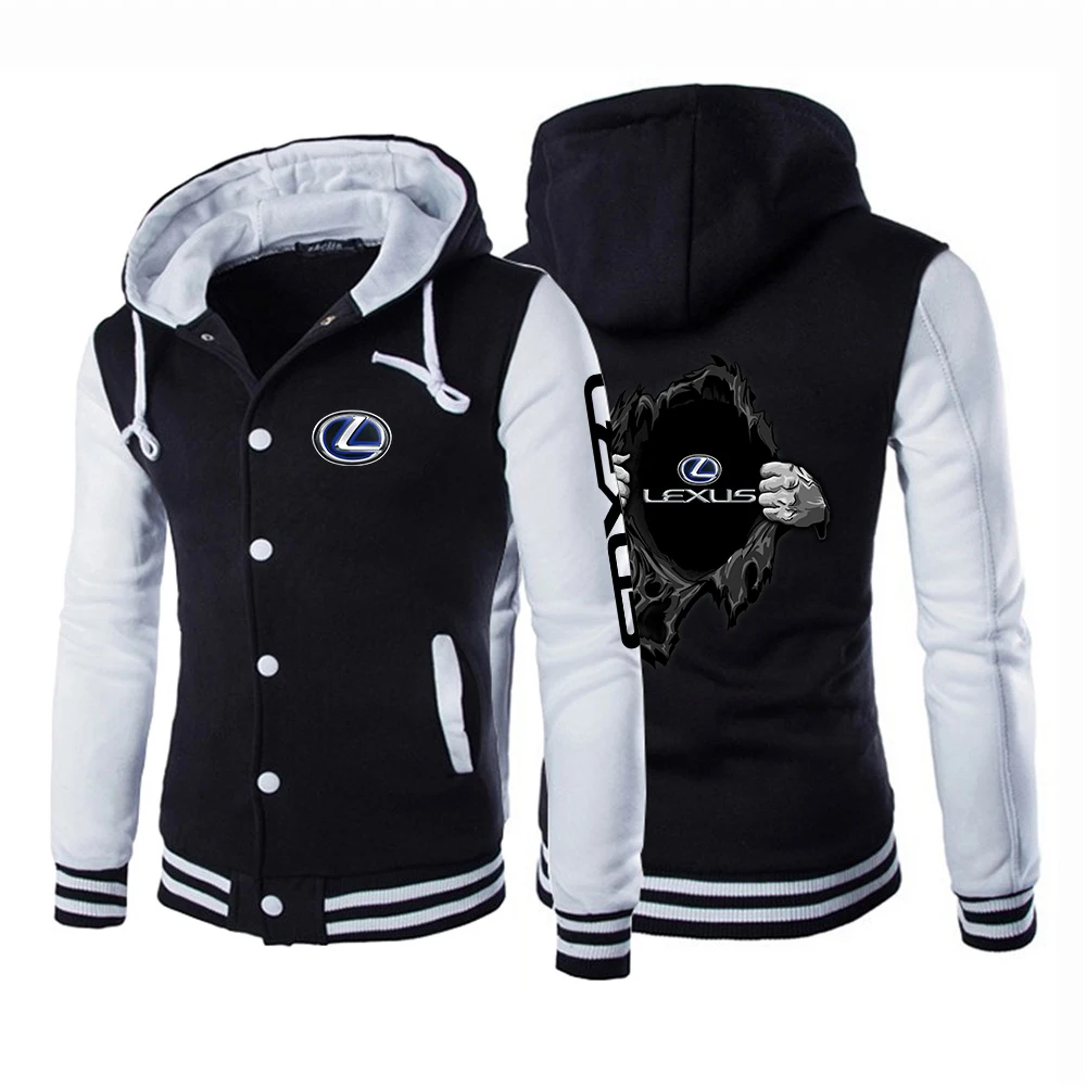 

NEW Autumn Men's Lexus Logo Jackets Designer Uniform Casual Unisex Baseball Comfortable Coat Sport Cotton Sweatshirts Hoodies