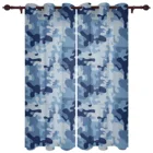 Военные синие камуфляжные современные шторы для гостиной роскошные оконные шторы для спальни, кухни