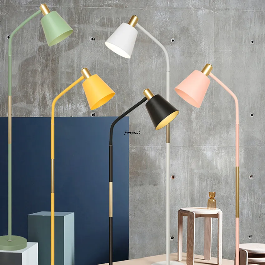 Современный светодиодный напольный светильник макарон ing теплый вертикальный