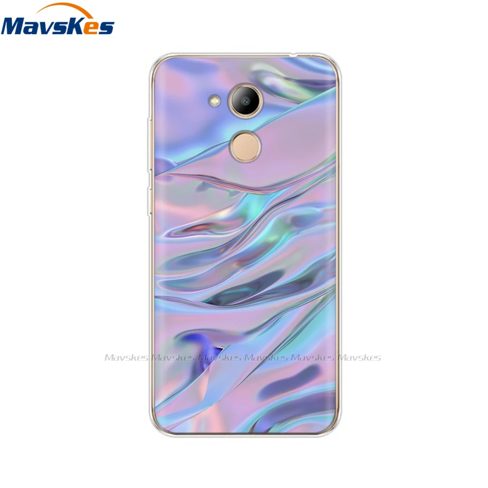For Huawei Honor 6C Case Silicone Cover Phone Case for Huawei Honor 6C Pro Soft TPU Cover Honor6C Cute Cat Flower Fundas Coque
