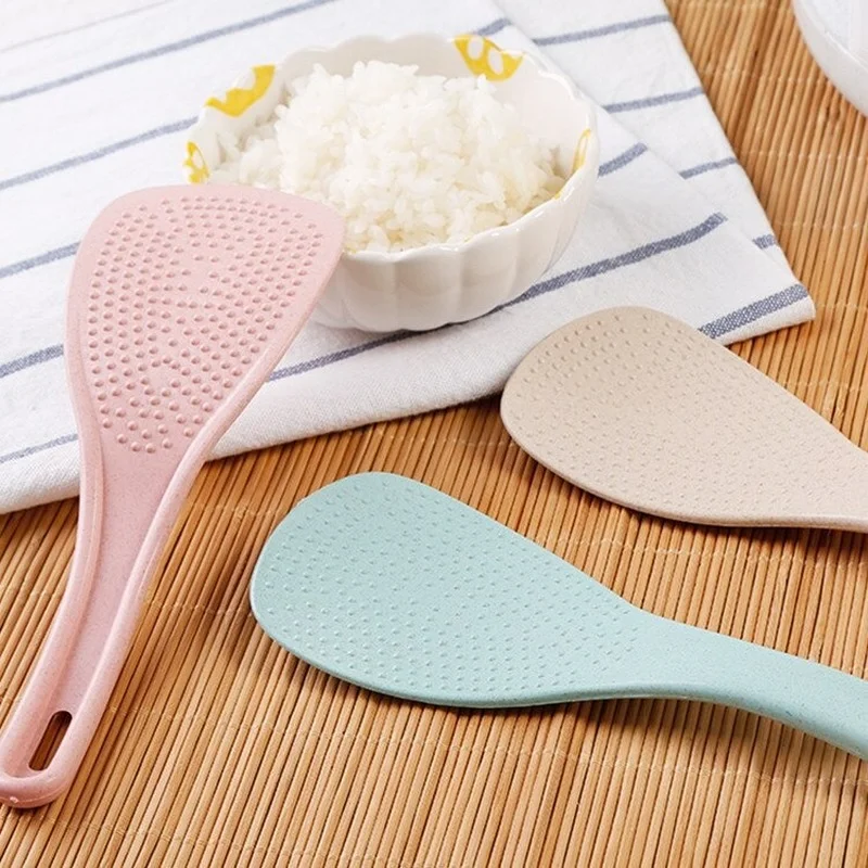 

Wheat Straw Rice Spoon Food Grade Household Kitchen Non-stick Rice Spoons Shovel Utensil Kitchen Gadgets Accessories