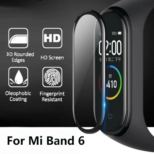 

Mi Band 6 3D Hot Bending Soft Composite Full Cover Screen Film for Xiaomi Mi Band 6 Smart Watch Composite Sheet Screen Protector
