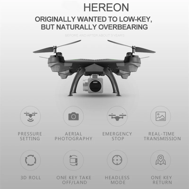 Квадрокоптер детский с дистанционным управлением Wi Fi FPV камерой 1080P и вращением