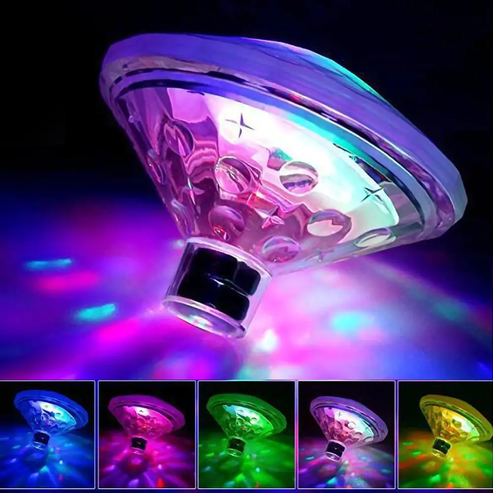 Floating Underwater Light RGB Submersible LED Disco Pool Hot Tub Solar Outdoor Garden Party Disc Decoration CSV | Лампы и освещение
