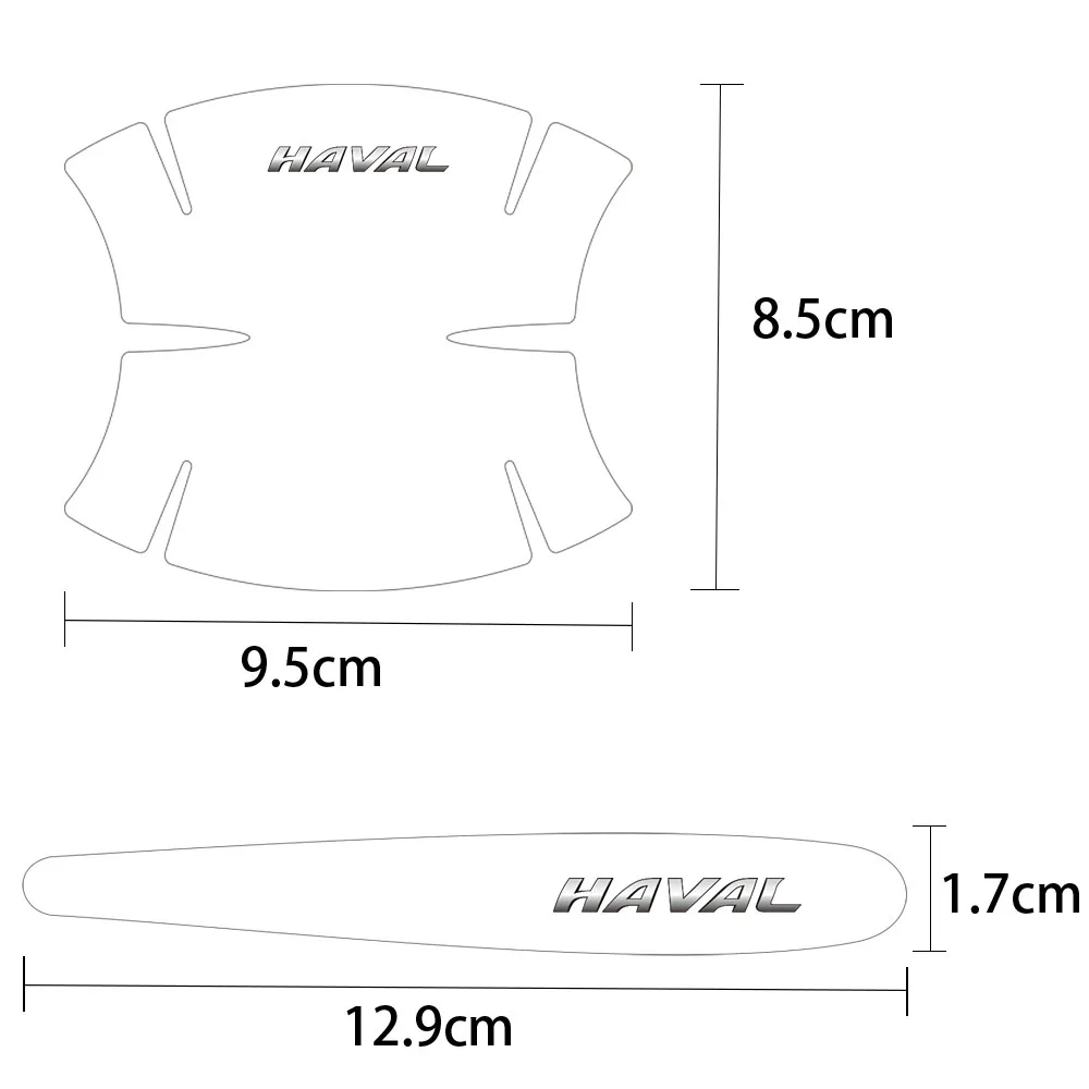 Наклейка на дверную ручку автомобиля наклейка против столкновений защитная