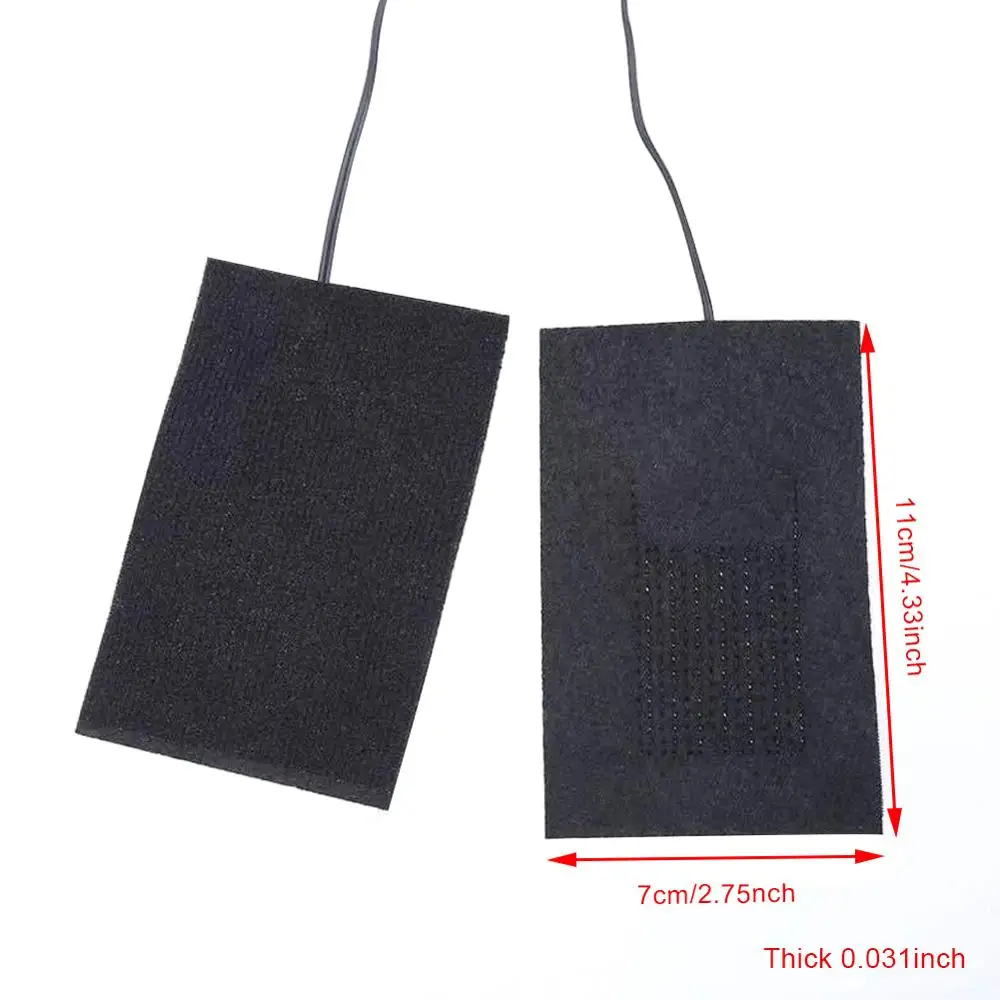 

USB Charged Clothes Heating Pad 5V Carbon Fiber Heating Pad Electric Heating Sheet 3 5 Pads Heating Warmer Pad For Vest Jacket