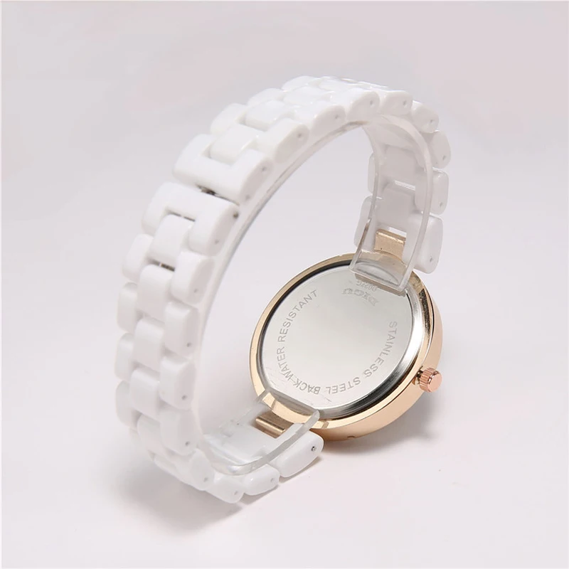 

WOMEN CERAMIC WATCH QUARTZ DRESS PINK GREEN RED ORANGE HANDS DIAMONDS CLOCK GIRLS LADY WRISTWATCH RRELOJ MUJER