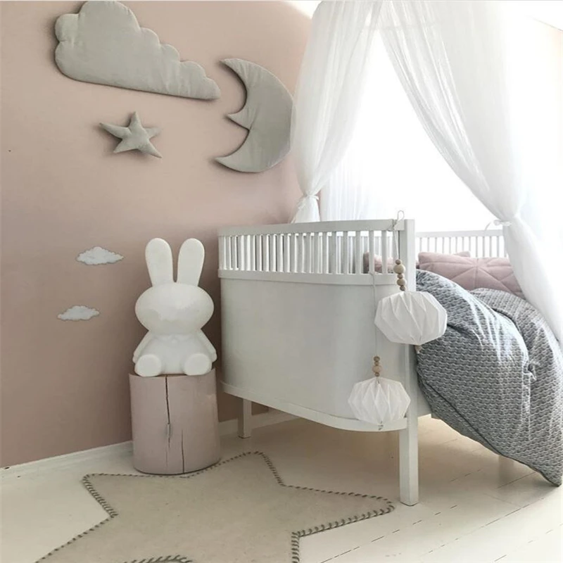 

3pcs star moon cloud Wall Hanging Doll Baby Comforting Plush Stuffed Room Decoration Christmas Toys Birthday Gift Dash Pillow