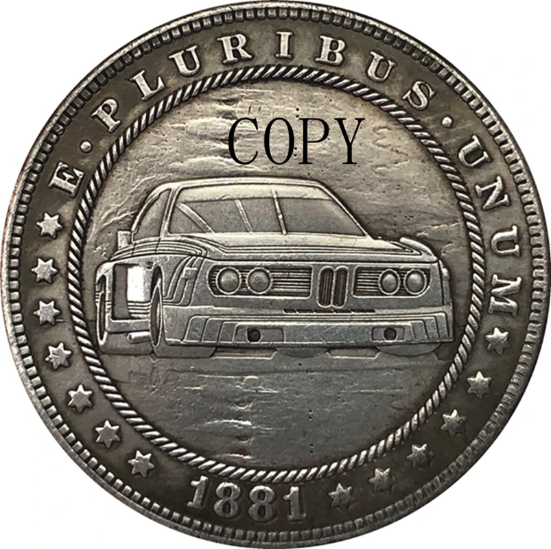 

Hobo Nickel 1881-CC USA Morgan Dollar COIN COPY Type 196